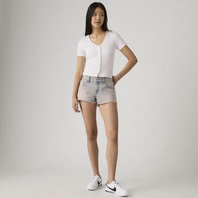 Levi's Low Rise Women's Shorts 30 In Blue