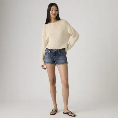 Levi's Low Rise Women's Shorts 31 In Blue