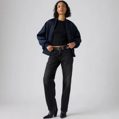 Levi's Low Straight Jeans In Black