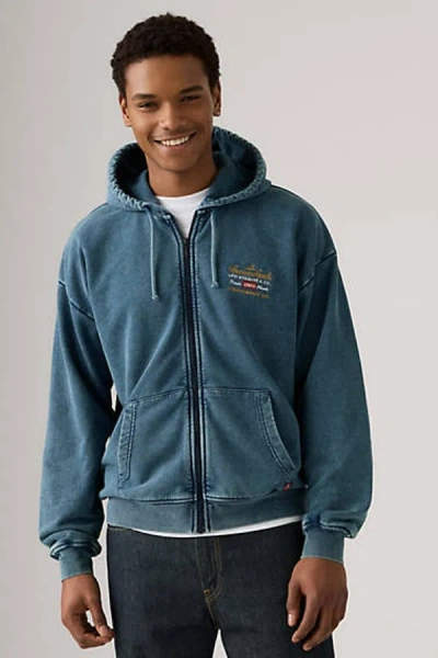 Levi's Lowell Western Full Zip In Blue