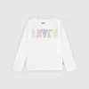 Levi's Ls Levis Crochet Tee Toddler Girls 2t-4t T-shirt 4t In White