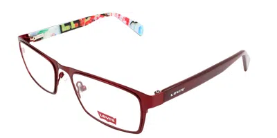 Levi's Ls1518 035 Men's Glasses Red Size 48 - Free Lenses - Blue Light Block Available