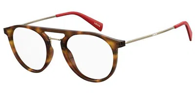 Levi's Lv 1001 O63 Occhiali Da Vista Tartarugatishell Per Uomo (solo Montatura) In Multi