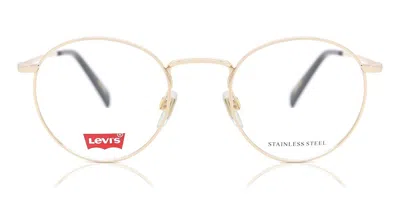 Levi's Lv 1007 J5g Men's Glasses Gold Size 48 - Free Lenses - Blue Light Block Available