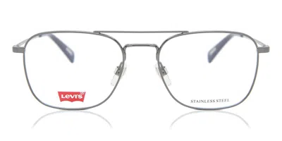 Levi's Lv 1008 Men's Glasses, Silver, Size 53 In Dark Ruthenium Silver
