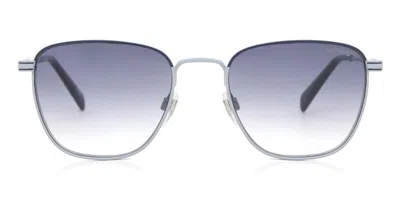 Levi's Lv 1016/s 4nz/9o Men's Sunglasses Blue Size 52 In Matte Blue Gunmetal Grey