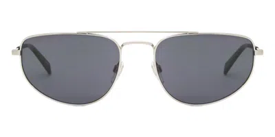 Levi's Lv 1018/s 010/ir Occhiali Da Sole Argentati Per Uomo In Blue