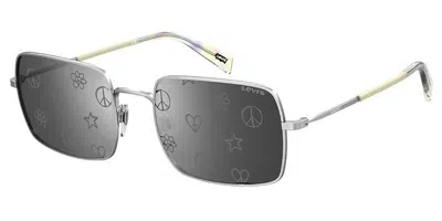Levi's Lv 1019/s 010/bf Men's Sunglasses Silver Size 57