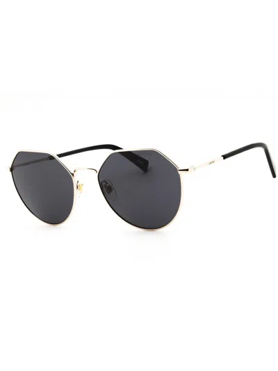 Levi's Levis Lv 1020/s Metal Round Unisex Sunglasses In Gold