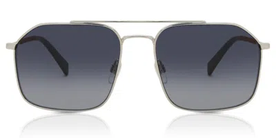 Levi's Lv 1021/s 010/9o Occhiali Da Sole Argentati Per Uomo In Black