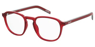 Levi's Lv 1024 C9a Occhiali Da Vista Rossi Per Uomo (solo Montatura) In Red