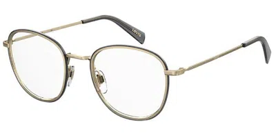 Levi's Lv 1027 2f7 Women's Glasses Gold Size 50 - Free Lenses - Blue Light Block Available In Transparent