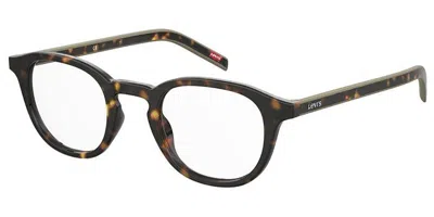 Levi's Lv 1029 086 Men's Glasses Tortoiseshell Size 48 - Free Lenses - Blue Light Block Available In Dark Tortoise