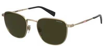 Levi's Lv 1029/s J5g/70 Men's Sunglasses Gold Size 54 In Green