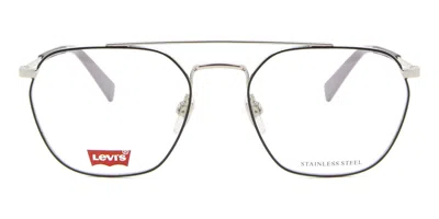 Levi's Lv 1038 Csa Occhiali Da Vista Argentati Per Uomo (solo Montatura) In Metallic