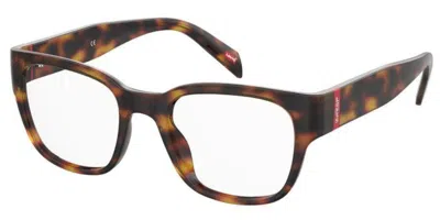 Levi's Lv 1047 Men's Glasses, Tortoiseshell, Size 49 In Brown