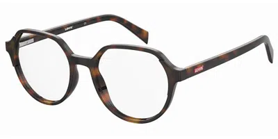 Levi's Lv 1055 Women's Glasses, Tortoiseshell, Size 52 In Red
