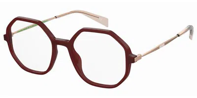 Levi's Lv 1062 Women's Glasses, Burgundy, Size 52