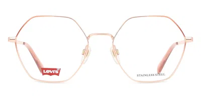 Levi's Lv 1063 Women's Glasses, Gold, Size 54