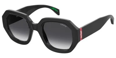 Levi's Lv 1066/s 807/9o Women's Sunglasses Black Size 51
