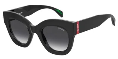 Levi's Lv 1067/s 807/9o Women's Sunglasses Black Size 50