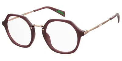 Levi's Lv 1070 Women's Glasses, Red, Size 48 In Brown