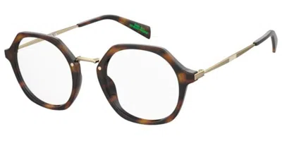 Levi's Lv 1070 Women's Glasses, Tortoiseshell, Size 48 In Brown