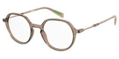 Levi's Lv 1074 Ham Women's Glasses Brown Size 49 - Free Lenses - Blue Light Block Available