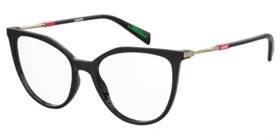 Levi's Lv 1076 Women's Glasses, Black, Size 53
