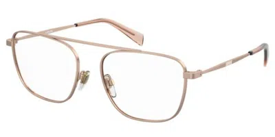 Levi's Lv 1090 Men's Glasses, Gold, Size 54