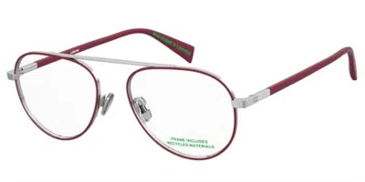 Levi's Lv 1099 8kb Occhiali Da Vista Rosa Per Donna (solo Montatura) In Burgundy