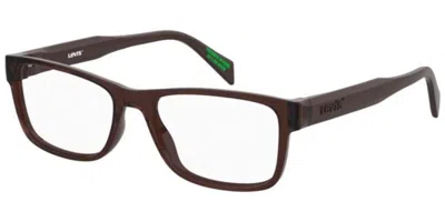 Levi's Lv 1102 09q Occhiali Da Vista Marroni Per Uomo (solo Montatura)