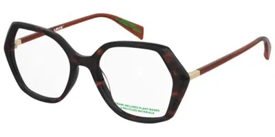 Levi's Lv 1105 086 Occhiali Da Vista Tartarugatishell Per Donna (solo Montatura) In Brown