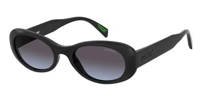 Levi's Lv 1112/s 807/gb Women's Sunglasses Black Size 52 In White