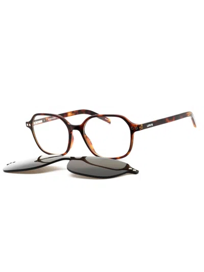 Levi's Levis Lv 124/cs Round Plastic Unisex Sunglasses In Brown