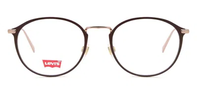 Levi's Lv 5001 E28 Occhiali Da Vista Rossi Per Uomo (solo Montatura) In Black