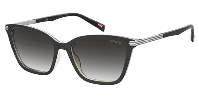 Levi's Lv 5017/s 80s/9o Occhiali Da Sole Neri Per Donna In Gray