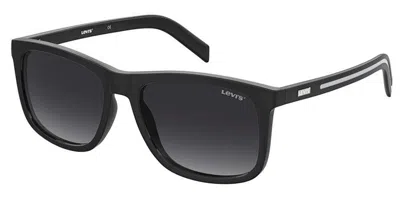 Levi's Lv 5025/s 807/9o Men's Sunglasses Black Size 56 In Orange