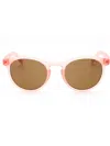 Levi's Round-frame Sunglasses In Pink/brown
