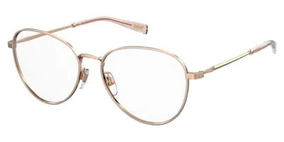 Levi's Lv 5037 Ddb Women's Glasses Rose-gold Size 55 - Free Lenses - Blue Light Block Available
