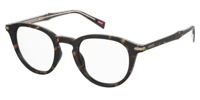 Levi's Lv 5040 086 Men's Glasses Tortoiseshell Size 49 - Free Lenses - Blue Light Block Available In Brown