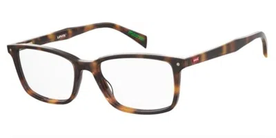 Levi's Lv 5066 Men's Glasses, Tortoiseshell, Size 52 In Brown