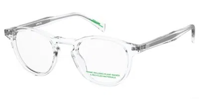 Levi's Lv 5085 900 Men's Glasses Clear Size 47 - Free Lenses - Blue Light Block Available In Transparent