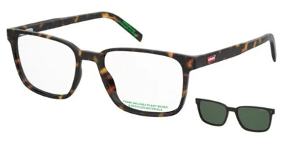Levi's Lv 5089/c With Clip-on 086/uc Occhiali Da Vista Tartarugatishell Per Uomo (solo Montatura) In Multi