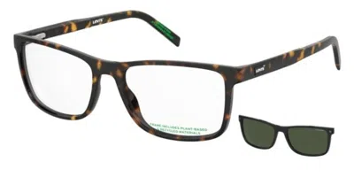 Levi's Lv 5090/c With Clip-on 086/uc Occhiali Da Vista Tartarugatishell Per Uomo (solo Montatura) In Multi