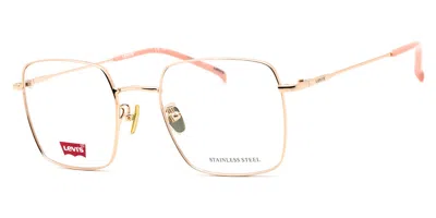 Levi's Lv 7012/f/lev 000 Occhiali Da Vista Oro Per Donna (solo Montatura) In Multi