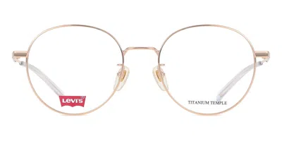 Levi's Lv 7051/f/lev J5g Men's Glasses Gold Size 51 - Free Lenses - Blue Light Block Available