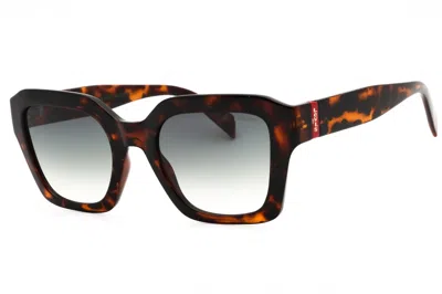 Levi's Levis Lv1027s Tortoiseshell Rectangular Sunglasses In Brown