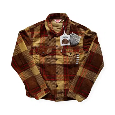 Pre-owned Levi's Lvc  Vintage Clothing Checked Flannel Trucker M Repro Fw20 In Multicolor