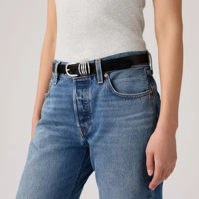 Levi's Lyla Ring Belt In Black